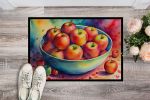 NEW Colorful Apples Doormat Front Door Mat Indoor Outdoor Rugs for Entryway, Non Slip Washable Low Pile, 18H X 27W