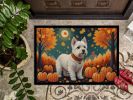 NEW Westie Fall Doormat Front Door Mat Indoor Outdoor Rugs for Entryway, Non Slip Washable Low Pile, 18H X 27W
