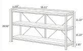 55 Inch Console Table Sofa Table TV Stand with 3-Tier Storage Shelves Living Room Decor Hallway Furniture