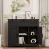 Storage Cabinets,Wooden Floor Cabinet,with Drawers and Shelves Storage Cabinets,Accent Cabinet for Living Room,Bedroom,Bathroom Furniture Home Decor(B