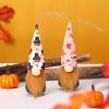 8pcs Thanksgiving Gnome Hanging Ornaments - Autumn Harvest Decor with Pumpkin, Maple Leaf & Floral Designs