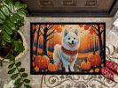 NEW American Eskimo Fall Doormat Front Door Mat Indoor Outdoor Rugs for Entryway, Non Slip Washable Low Pile, 18H X 27W