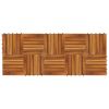 10 pcs Acacia Decking Tiles 11.8"x11.8" Vertical Pattern