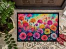 NEW Carnations in Color Doormat Front Door Mat Indoor Outdoor Rugs for Entryway, Non Slip Washable Low Pile, 18H X 27W