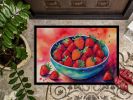 NEW Colorful Strawberries Doormat Front Door Mat Indoor Outdoor Rugs for Entryway, Non Slip Washable Low Pile, 18H X 27W