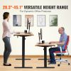 Height Adjustable Desk, 47.2 x 23.6 in, 3-Key Modes Electric Standing Desk, Whole Piece Desk Board, Sturdy Dual Metal Frame