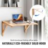Wall Mounted Folding Table, Wall Mounted Drop Leaf Tables, Solid Wood Floating Desk for Dining, Laundry Room, Office