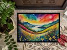 NEW Hypericum or St. John s Wort in Color Doormat Front Door Mat Indoor Outdoor Rugs for Entryway, Non Slip Washable Low Pile, 18H X 27W