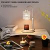 Gold Candle Warmer Lamp with Dimmer and Timer,Home Decor Lamp for Scented Jar,Electric Wax Melt Warmer