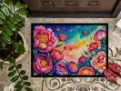 NEW Peonies in Color Doormat Front Door Mat Indoor Outdoor Rugs for Entryway, Non Slip Washable Low Pile, 18H X 27W