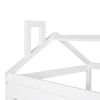 Twin Size House Bed Wood Bed with Twin Size Trundle