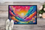 NEW Stock, or Gillyflower in Color Doormat Front Door Mat Indoor Outdoor Rugs for Entryway, Non Slip Washable Low Pile, 18H X 27W