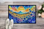 NEW Blue Cornflowers in Color Doormat Front Door Mat Indoor Outdoor Rugs for Entryway, Non Slip Washable Low Pile, 18H X 27W
