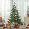 HOMCOM 6ft Artificial Sparse Christmas Tree with Steel Stand and 1933 Tips for Home Office Holiday