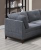 Modular Living Room Sofa Couch Corner Wedge Ash Chenille Fabric 1pc