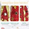 6FT Red Pop-Up Christmas Tree with 150 Warm White LED Lights, Ornaments Included â€“ 4 Ribbons, Bow, Flowers, Snowflakes, Pine Cones & Balls â€“ Easy