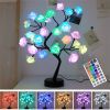 1pc Rose Bush LED Multi or Solid Color W- Remote Stylish