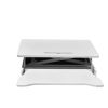 32 Inch Desk Converter, Height Adjustable Sit to Stand Riser, Dual Monitor and Laptop Workstation with Wide Keyboard Tray, White
