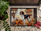 NEW Brittany Fall Kitchen Pumpkins Doormat Front Door Mat Indoor Outdoor Rugs for Entryway, Non Slip Washable Low Pile, 18H X 27W