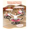 Kids Swivel Chair, 220 lbs Capacity, Flower Shape Sensory Spinning Chair, Autistic Kids Sensory Toy Seat with Non-Slip Metal Base, Toddler Sit & Spin