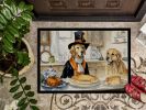NEW Golden Retriever Fall Kitchen Pumpkins Doormat Front Door Mat Indoor Outdoor Rugs for Entryway, Non Slip Washable Low Pile, 18H X 27W