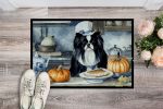 NEW Japanese Chin Fall Kitchen Pumpkins Doormat Front Door Mat Indoor Outdoor Rugs for Entryway, Non Slip Washable Low Pile, 18H X 27W