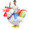 Inflatable Cock Chook Chicken Halloween Costumes For Women Cosplay Fancy Dress Rooster Costumes Hen Christmas Costume For Adult