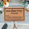 Heavy Duty Natural Coir Welcome Doormat for Front Porch Entryway, Non-Slip Durable Outdoor Mat with Funny Housewarming Gift Design