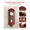 Grandfather Clock, 26.7 in Classic Vintage Pendulum Clock, Pine Wood & MDF Wall Clocks with Quartz Movement and Quiet Design, for Living Room, Bedroom