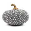 Set of 3, 7.5x7.5x5.5" Pumpkin, Pumpkin Ornament Decor for Holiday Harvest Festival Fall Festival & Thanksgiving