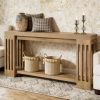 Main console, sofa table, storage desk, with classic farmhouse style design
