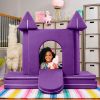 Jaxx Zipline Playscape Castle Gate - Playtime Furniture for Imaginative Kids, Grape