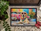 NEW Yellow Labrador Hippie Dawg Doormat Front Door Mat Indoor Outdoor Rugs for Entryway, Non Slip Washable Low Pile, 18H X 27W