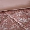 King/Cal King Velvet Duvet Cover Set with Throw Pillow