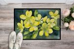 NEW South Carolina Yellow Jessamine in Watercolor Doormat Front Door Mat Indoor Outdoor Rugs for Entryway, Non Slip Washable Low Pile, 18H X 27W