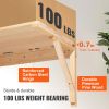 Wall Mounted Folding Table, Wall Mounted Drop Leaf Tables, Solid Wood Floating Desk for Dining, Laundry Room, Office