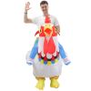 Inflatable Cock Chook Chicken Halloween Costumes For Women Cosplay Fancy Dress Rooster Costumes Hen Christmas Costume For Adult