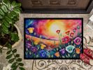 NEW Lisianthus in Color Doormat Front Door Mat Indoor Outdoor Rugs for Entryway, Non Slip Washable Low Pile, 18H X 27W