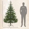 HOMCOM 6ft Artificial Sparse Christmas Tree with Steel Stand and 1933 Tips for Home Office Holiday