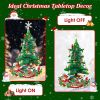 1Pc 2025 Christmas Tree Building Set With LED Light Tabletop Christmas Building Block 24 Days Christmas Countdown Calendar for Boys Girls 3-6