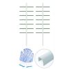 4FT*1.64FT 2PC This white U-shaped tube climbing trellis is simple and stylish, offering stable support and creating an elegant green space.