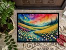NEW Buttercups in Color Doormat Front Door Mat Indoor Outdoor Rugs for Entryway, Non Slip Washable Low Pile, 18H X 27W