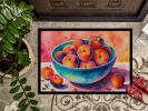 NEW Colorful Peaches Doormat Front Door Mat Indoor Outdoor Rugs for Entryway, Non Slip Washable Low Pile, 18H X 27W