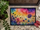 NEW Scabiosa in Color Doormat Front Door Mat Indoor Outdoor Rugs for Entryway, Non Slip Washable Low Pile, 18H X 27W
