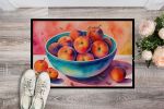 NEW Colorful Peaches Doormat Front Door Mat Indoor Outdoor Rugs for Entryway, Non Slip Washable Low Pile, 18H X 27W
