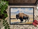 Prairie Bison Doormat Front Door Mat Indoor Outdoor Rugs for Entryway, Non Slip Washable Low Pile, 24H X 36W