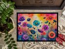 NEW Anemones in Color Doormat Front Door Mat Indoor Outdoor Rugs for Entryway, Non Slip Washable Low Pile, 18H X 27W