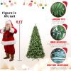 Prelit 6ft PVC Hinged Green Tree Environmentally Friendly Fireproof Artificial Christmas Tree 180cm
