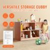Cubby Mobile Tray Storage Cabinet, 5-Compartment Cubby Storage Shelf, Cubby Storage Cabinet 2-shelf, Classroom Cubbies, Classroom Furniture for Home,
