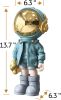 Astronaut Statues Spaceman Sculpture Polyresin Arts Gifts Light Blue Figurine Ornament Room Decor for Men